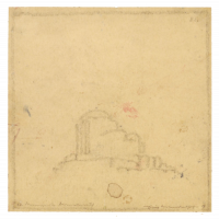 Sternwarte, Zeichnung aus dem I. Weltkrieg