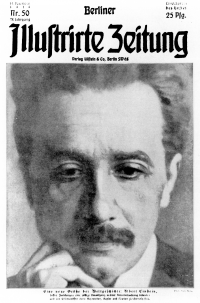 Titelseite der Berliner Illustrirten Zeitung mit Albert Einstein